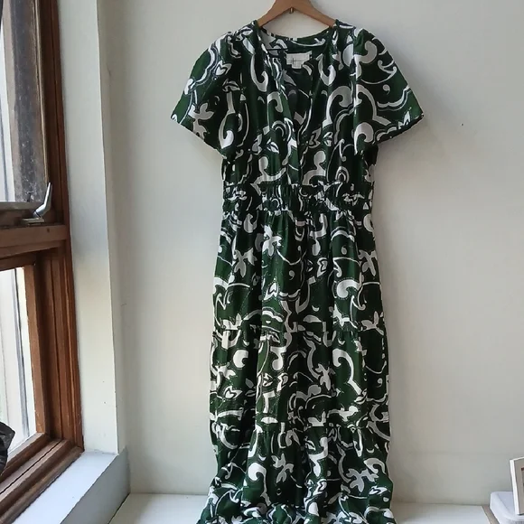 Anthropologie | Dresses | Anthropologie Somerset Tiered Maxi Dress Green Ivory Womens Large | Poshmark Anthropologie | Dresses | Anthropologie Somerset Tiered Maxi Dress Green Ivory Womens Large | Poshmark